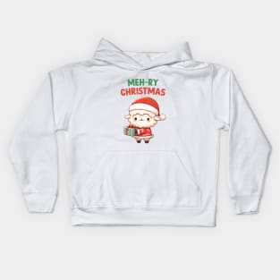 Meh Ry Christmas Sheep Kids Hoodie